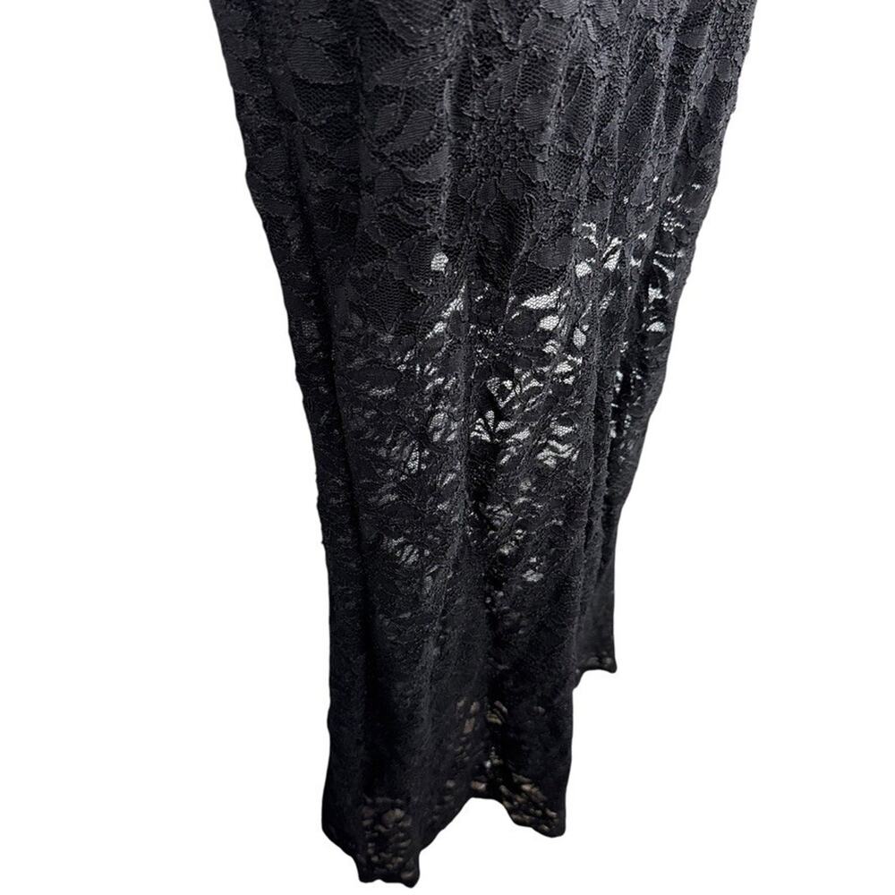 Morgan & Co All Lace Sheer Fit & Flare Mermaid Prom Formal Evening Dress 5 / 6 - Picture 2 of 16